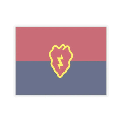 Flag of the United States 25th Infantry Division (U.S. Army) STICKER Vinyl Kiss-Cut Decal 3 Inch Transparent - The Sticker Space