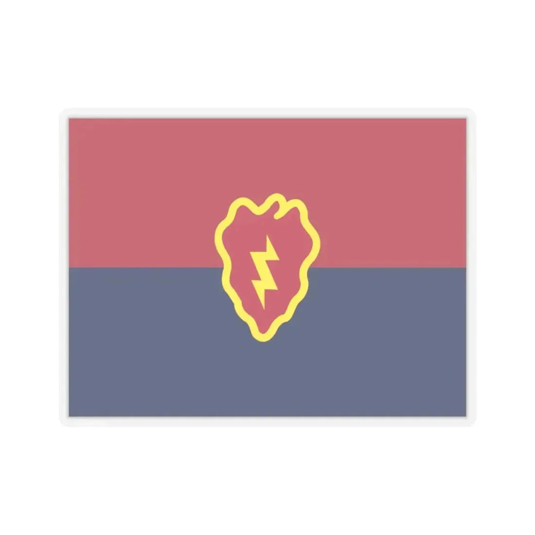 Flag of the United States 25th Infantry Division (U.S. Army) STICKER Vinyl Kiss-Cut Decal 6 Inch Transparent - The Sticker Space