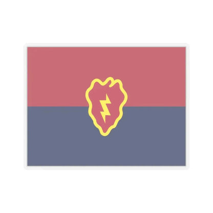 Flag of the United States 25th Infantry Division (U.S. Army) STICKER Vinyl Kiss-Cut Decal 6 Inch Transparent - The Sticker Space