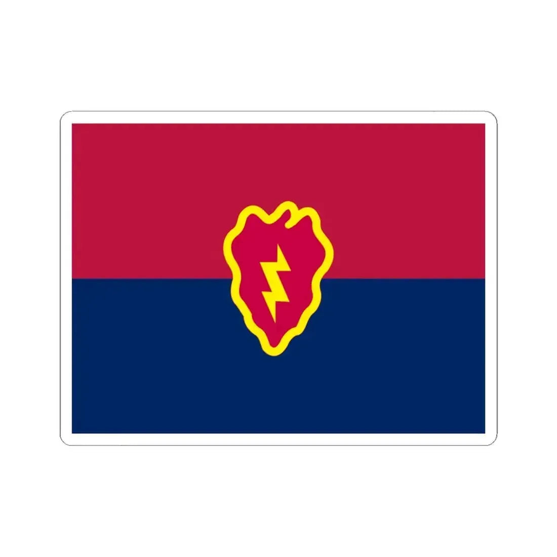 Flag of the United States 25th Infantry Division (U.S. Army) STICKER Vinyl Kiss-Cut Decal 6 Inch White - The Sticker Space