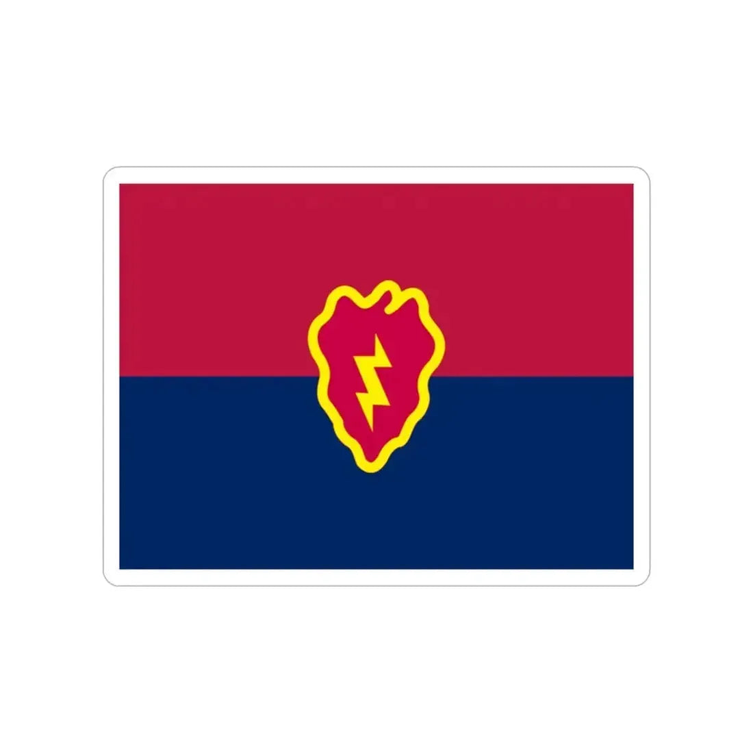 Flag of the United States 25th Infantry Division (U.S. Army) Transparent STICKER Die-Cut Vinyl Decal 2 Inch - The Sticker Space