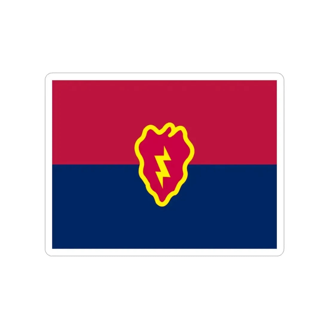 Flag of the United States 25th Infantry Division (U.S. Army) Transparent STICKER Die-Cut Vinyl Decal 2 Inch - The Sticker Space