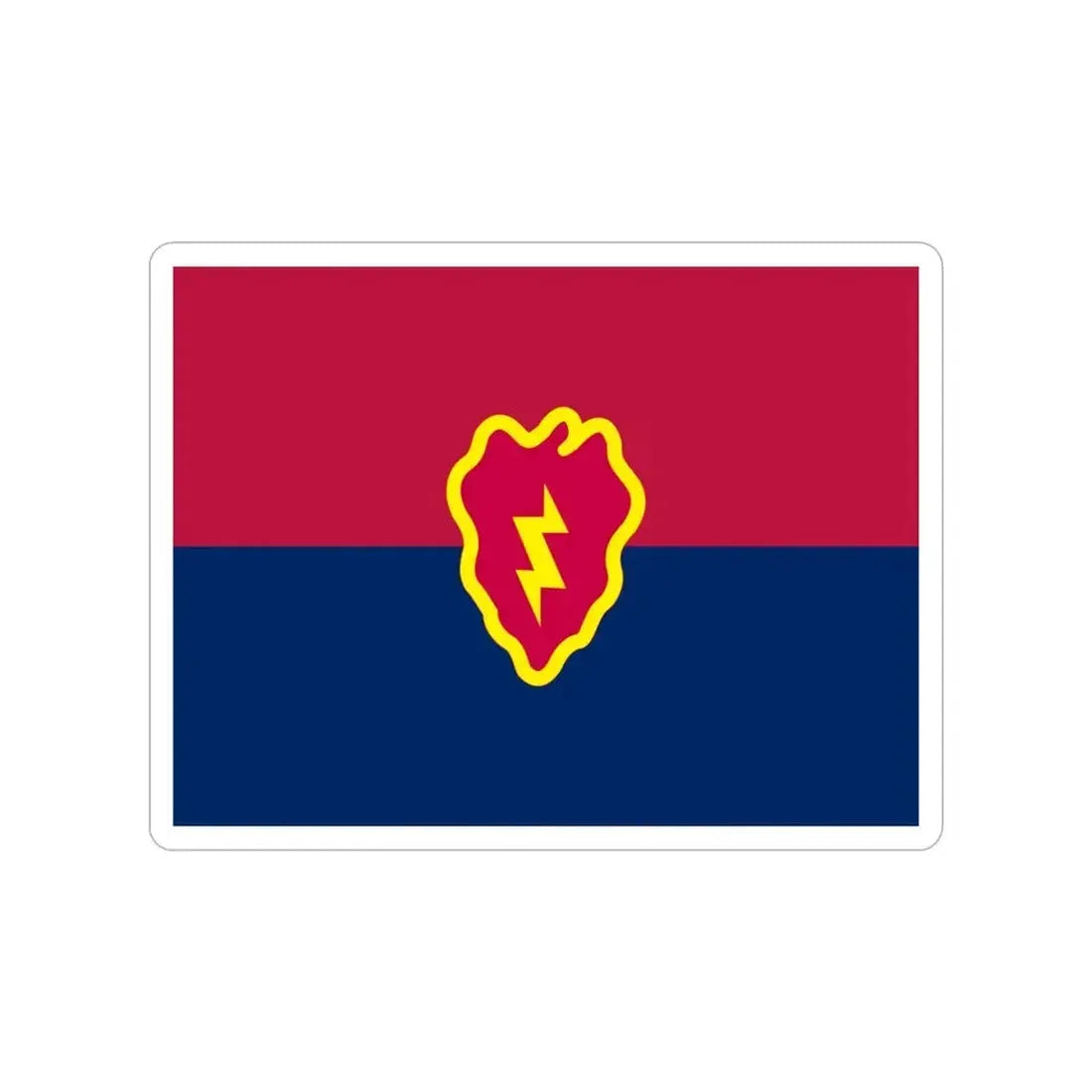 Flag of the United States 25th Infantry Division (U.S. Army) Transparent STICKER Die-Cut Vinyl Decal 3 Inch - The Sticker Space