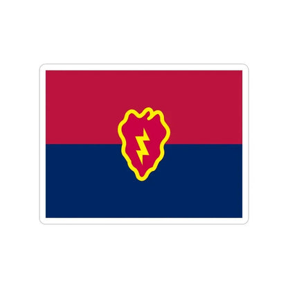 Flag of the United States 25th Infantry Division (U.S. Army) Transparent STICKER Die-Cut Vinyl Decal 3 Inch - The Sticker Space