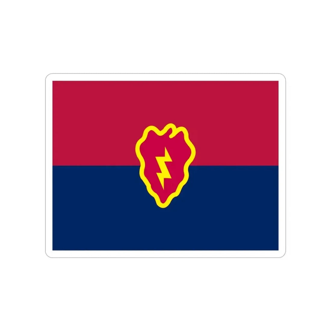 Flag of the United States 25th Infantry Division (U.S. Army) Transparent STICKER Die-Cut Vinyl Decal 3 Inch - The Sticker Space