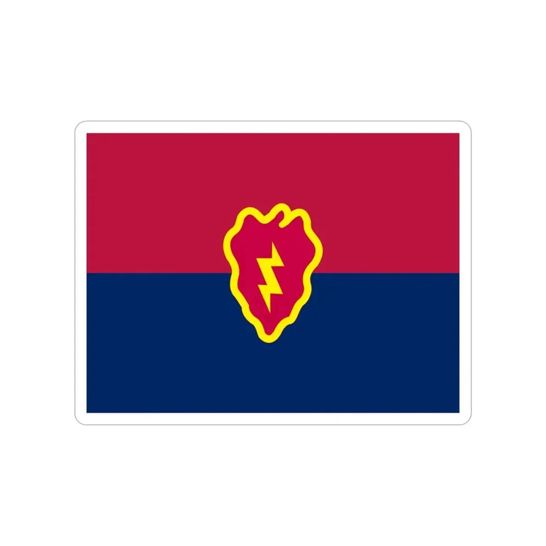 Flag of the United States 25th Infantry Division (U.S. Army) Transparent STICKER Die-Cut Vinyl Decal 4 Inch - The Sticker Space