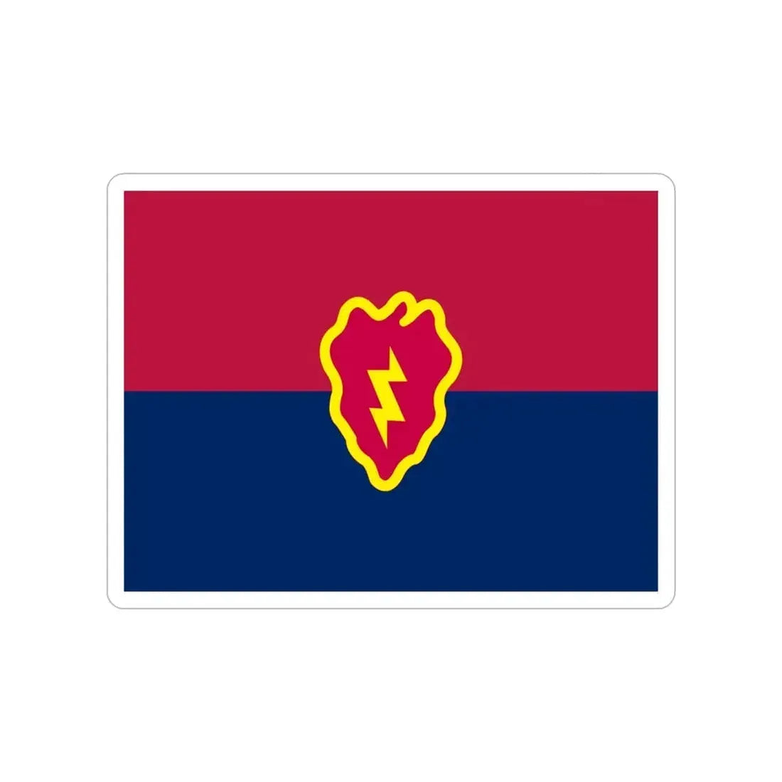 Flag of the United States 25th Infantry Division (U.S. Army) Transparent STICKER Die-Cut Vinyl Decal 5 Inch - The Sticker Space