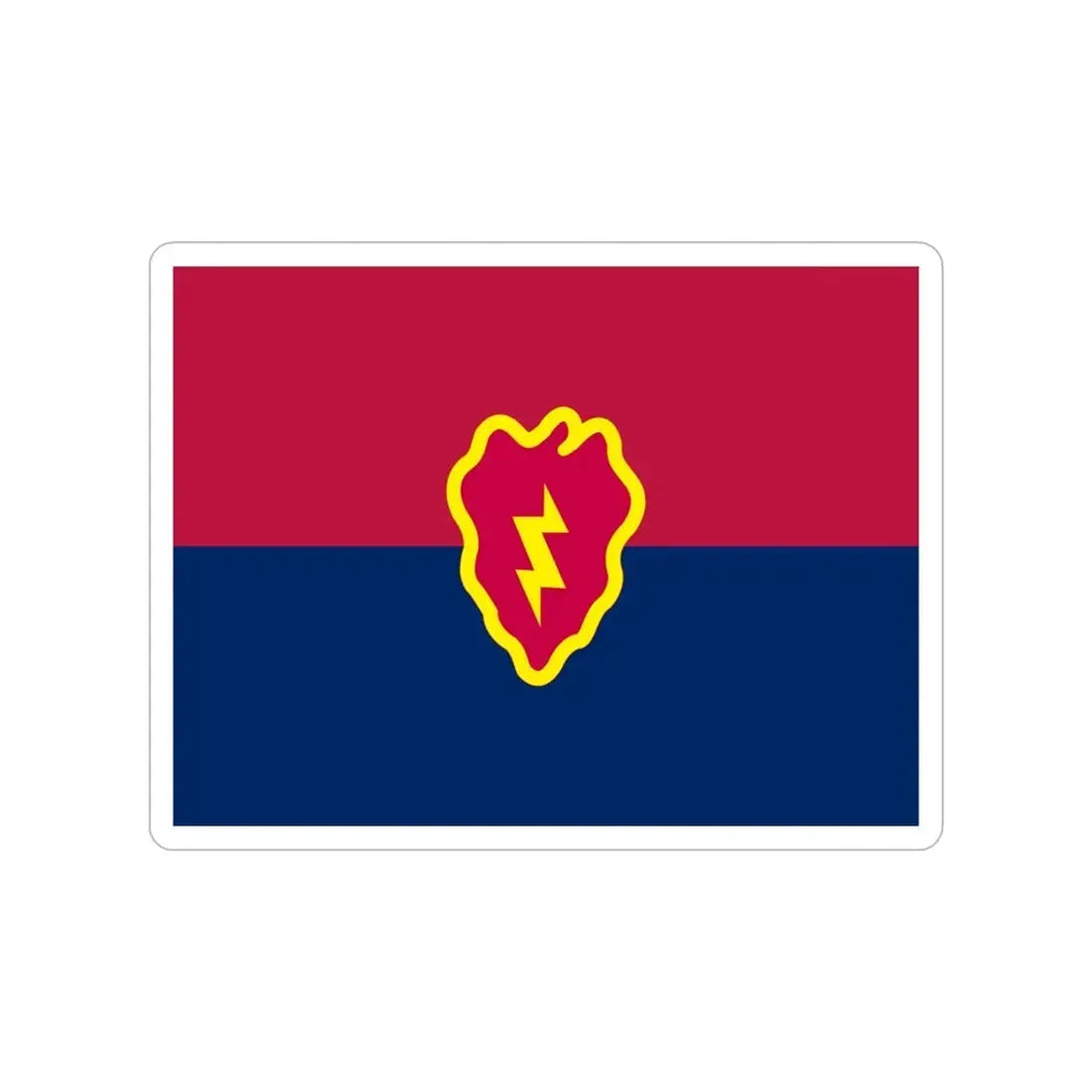 Flag of the United States 25th Infantry Division (U.S. Army) Transparent STICKER Die-Cut Vinyl Decal 5 Inch - The Sticker Space