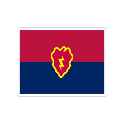 Flag of the United States 25th Infantry Division (U.S. Army) Transparent STICKER Die-Cut Vinyl Decal 6 Inch - The Sticker Space