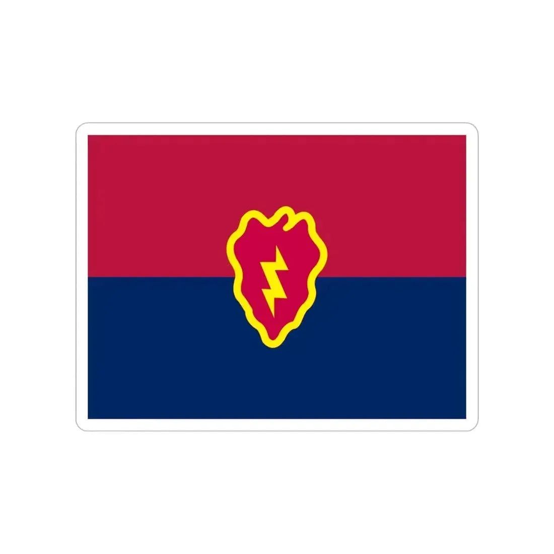 Flag of the United States 25th Infantry Division (U.S. Army) Transparent STICKER Die-Cut Vinyl Decal - The Sticker Space