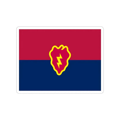 Flag of the United States 25th Infantry Division (U.S. Army) Transparent STICKER Die-Cut Vinyl Decal - The Sticker Space