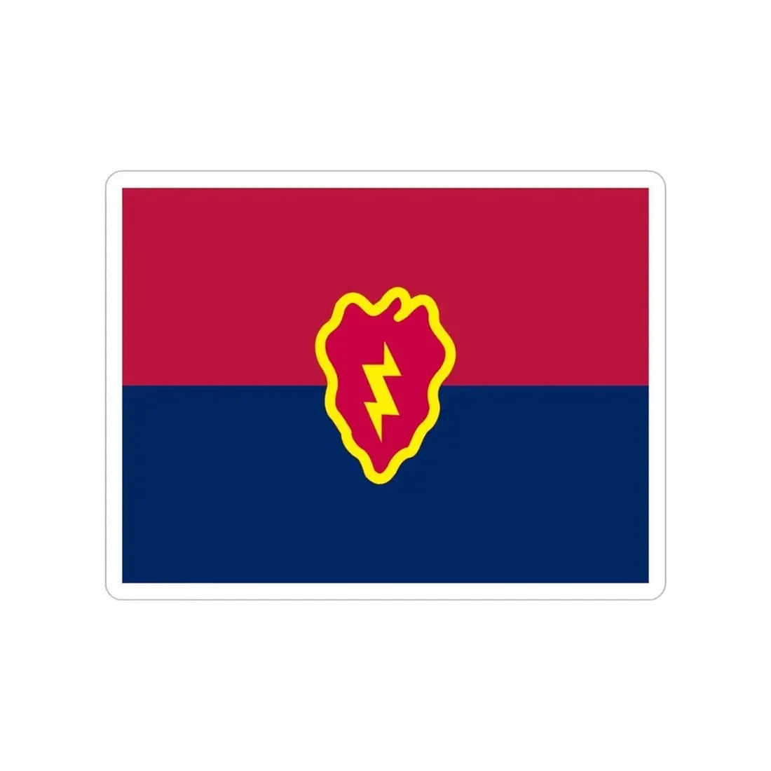 Flag of the United States 25th Infantry Division (U.S. Army) Transparent STICKER Die-Cut Vinyl Decal - The Sticker Space