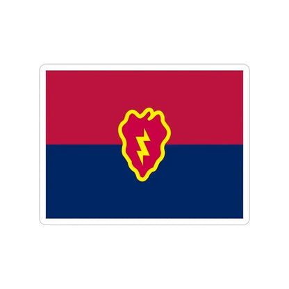 Flag of the United States 25th Infantry Division (U.S. Army) Transparent STICKER Die-Cut Vinyl Decal - The Sticker Space