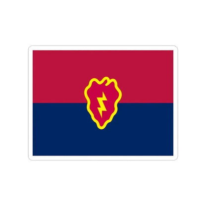 Flag of the United States 25th Infantry Division (U.S. Army) Transparent STICKER Die-Cut Vinyl Decal - The Sticker Space