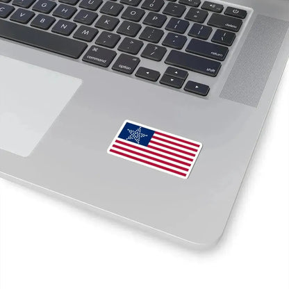 Flag of the United States 50 stars great star arrangement alt (United States) STICKER Vinyl Kiss-Cut Decal - The Sticker Space