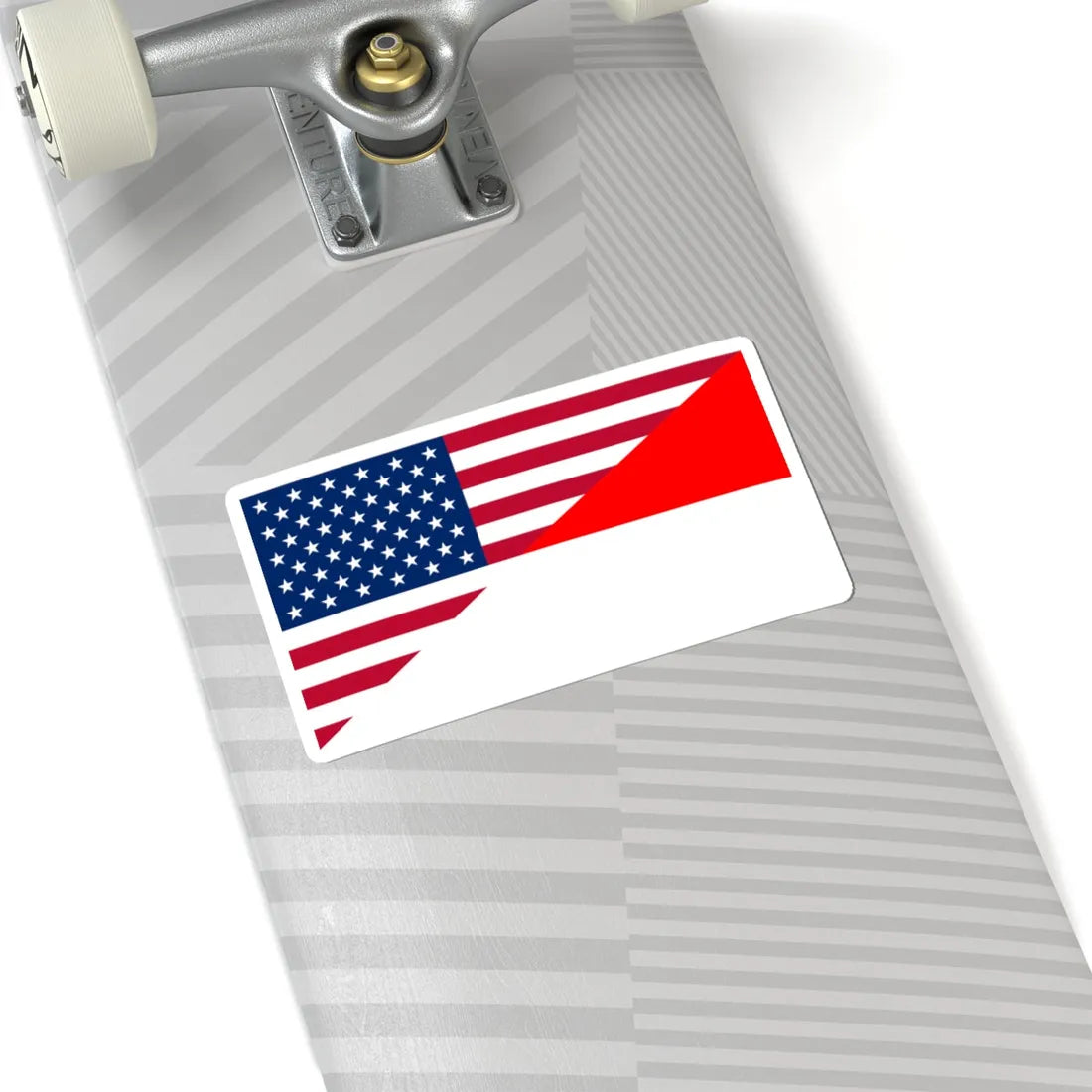 Flag of the United States and Indonesia (Indonesia) STICKER Vinyl Kiss-Cut Decal - The Sticker Space