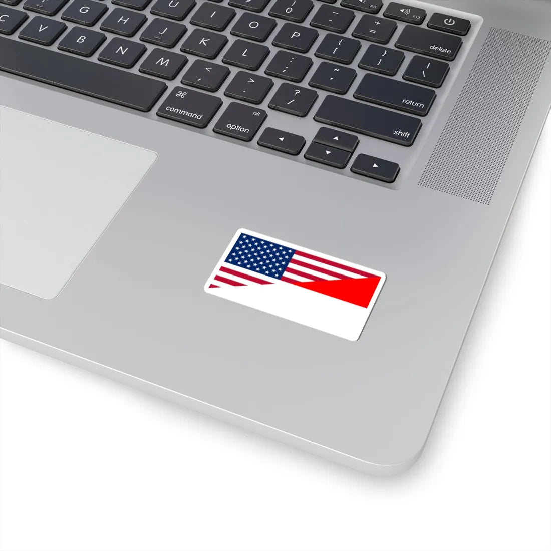 Flag of the United States and Indonesia (Indonesia) STICKER Vinyl Kiss-Cut Decal - The Sticker Space