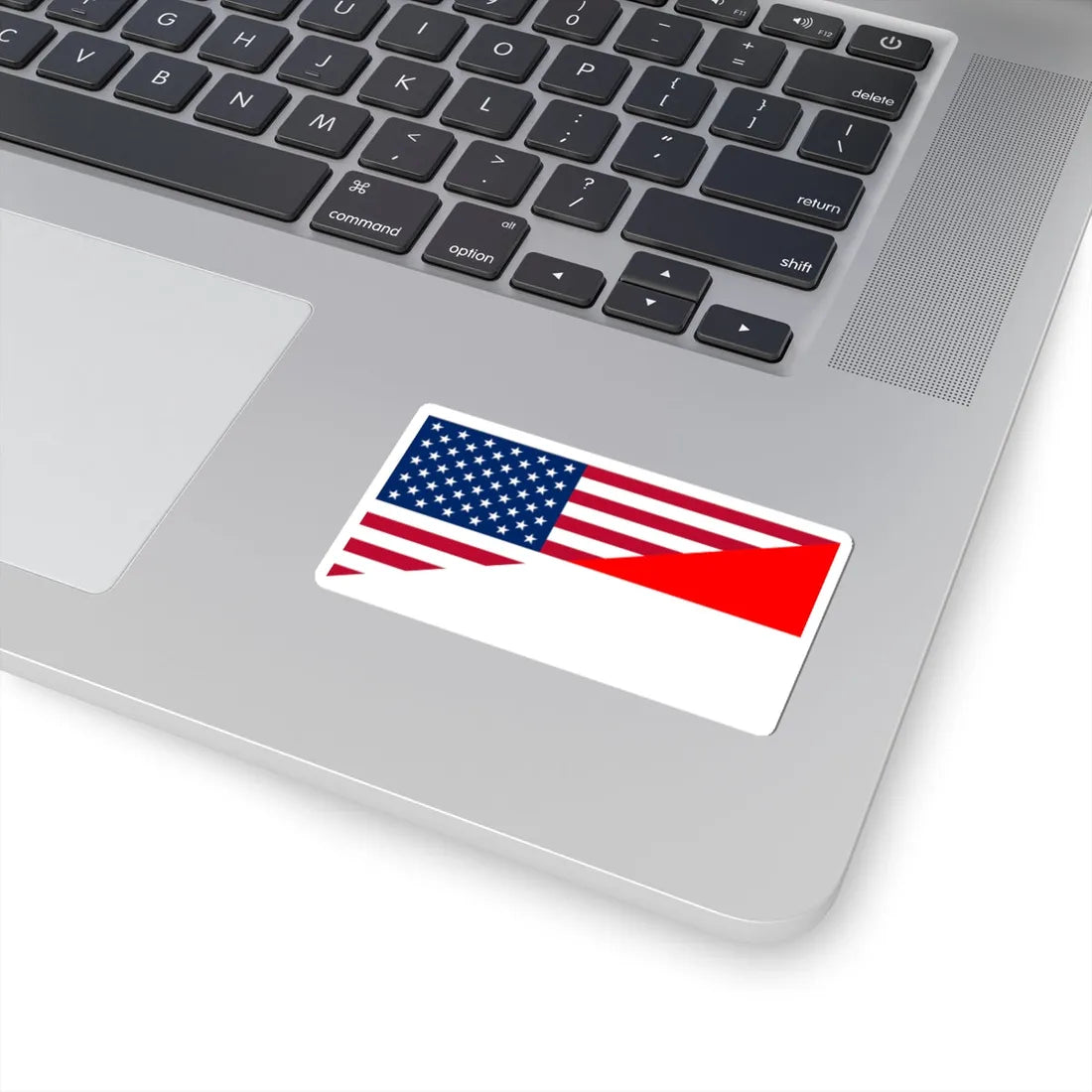 Flag of the United States and Indonesia (Indonesia) STICKER Vinyl Kiss-Cut Decal - The Sticker Space
