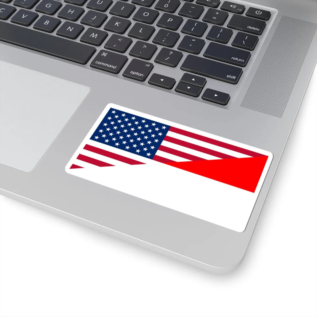Flag of the United States and Indonesia (Indonesia) STICKER Vinyl Kiss-Cut Decal - The Sticker Space
