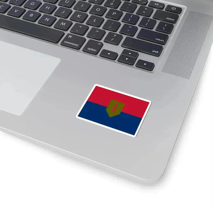 Flag of the United States Army 1st Infantry Division (United States) STICKER Vinyl Kiss-Cut Decal - The Sticker Space