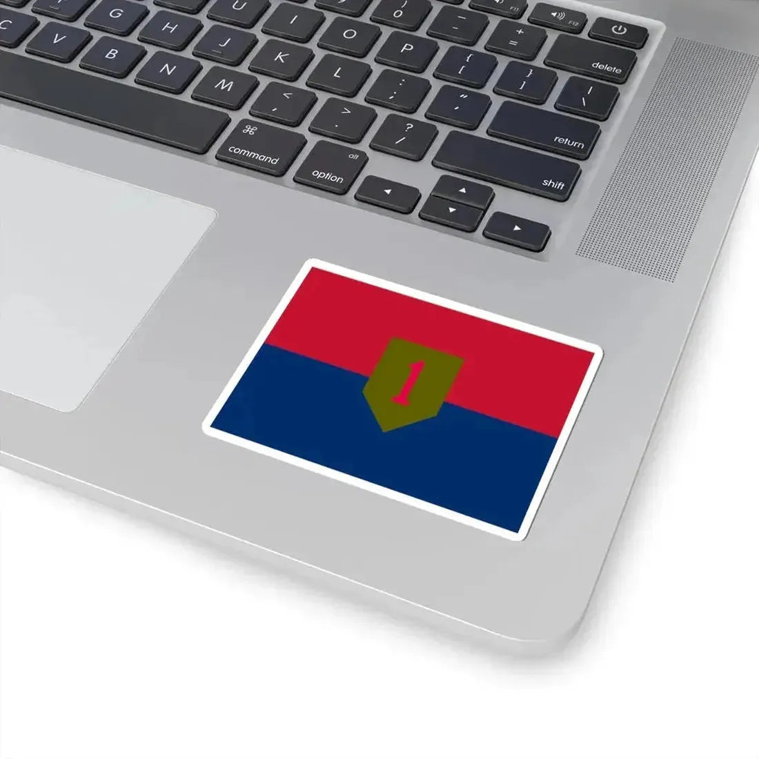 Flag of the United States Army 1st Infantry Division (United States) STICKER Vinyl Kiss-Cut Decal - The Sticker Space