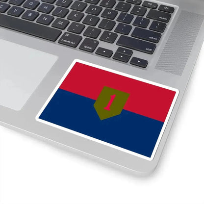Flag of the United States Army 1st Infantry Division (United States) STICKER Vinyl Kiss-Cut Decal - The Sticker Space
