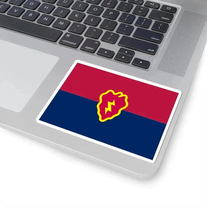 Flag of the United States Army 25th Infantry Division (United States) STICKER Vinyl Kiss-Cut Decal - The Sticker Space