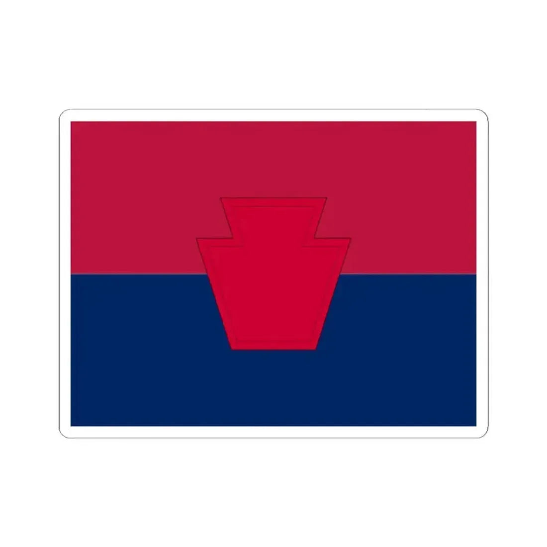 Flag of the United States Army 28th Infantry Division (United States) STICKER Vinyl Kiss-Cut Decal 2 Inch White - The Sticker Space