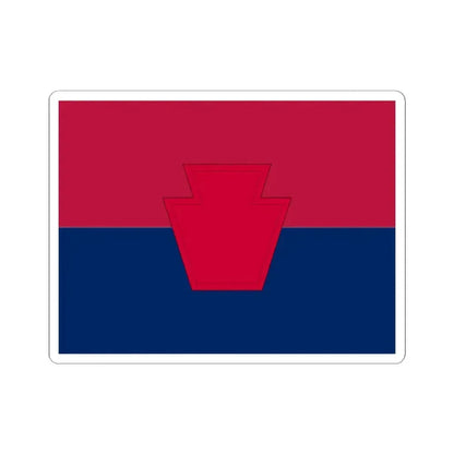 Flag of the United States Army 28th Infantry Division (United States) STICKER Vinyl Kiss-Cut Decal 2 Inch White - The Sticker Space