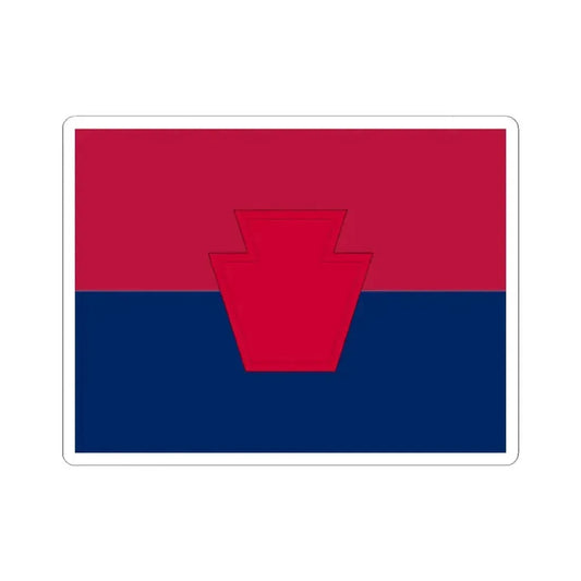 Flag of the United States Army 28th Infantry Division (United States) STICKER Vinyl Kiss-Cut Decal 2 Inch White - The Sticker Space