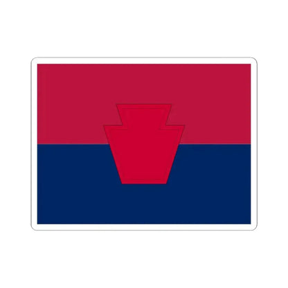 Flag of the United States Army 28th Infantry Division (United States) STICKER Vinyl Kiss-Cut Decal 3 Inch White - The Sticker Space