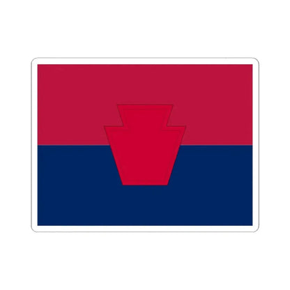 Flag of the United States Army 28th Infantry Division (United States) STICKER Vinyl Kiss-Cut Decal 6 Inch White - The Sticker Space