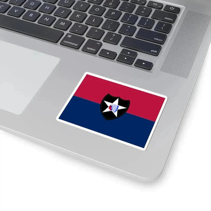 Flag of the United States Army 2nd Infantry Division (United States) STICKER Vinyl Kiss-Cut Decal - The Sticker Space