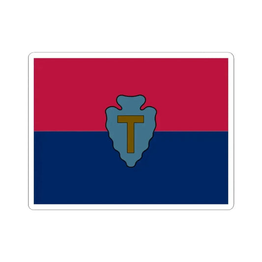Flag of the United States Army 36th Infantry Division (United States) STICKER Vinyl Kiss-Cut Decal 2 Inch White - The Sticker Space