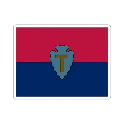 Flag of the United States Army 36th Infantry Division (United States) STICKER Vinyl Kiss-Cut Decal 3 Inch White - The Sticker Space