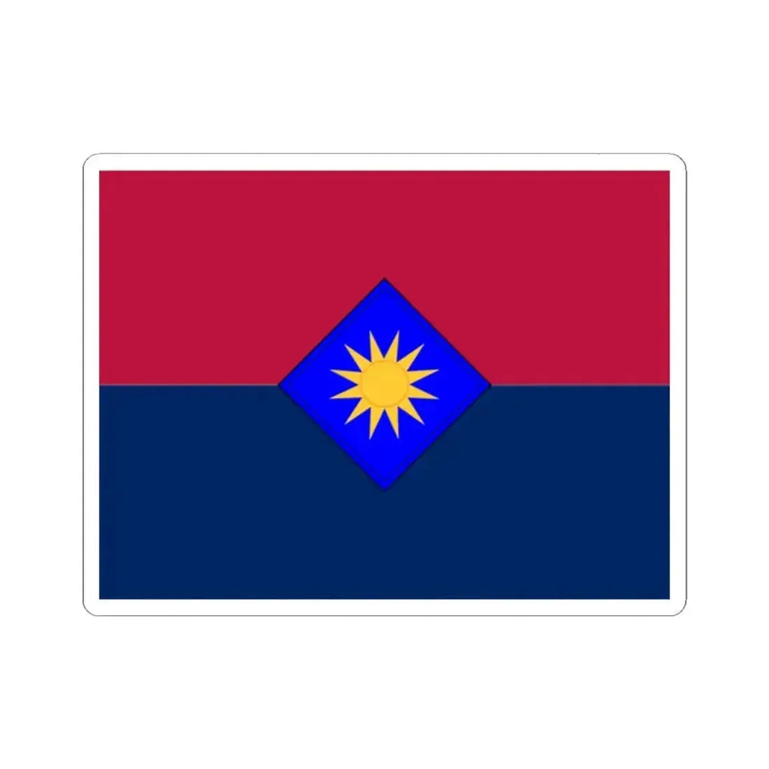 Flag of the United States Army 40th Infantry Division (United States) STICKER Vinyl Kiss-Cut Decal 2 Inch White - The Sticker Space