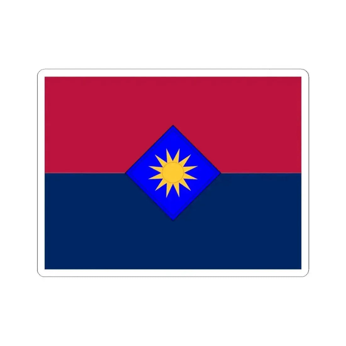 Flag of the United States Army 40th Infantry Division (United States) STICKER Vinyl Kiss-Cut Decal 4 Inch White - The Sticker Space