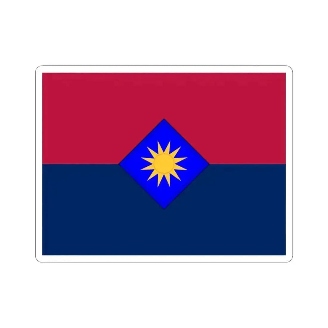 Flag of the United States Army 40th Infantry Division (United States) STICKER Vinyl Kiss-Cut Decal 6 Inch White - The Sticker Space