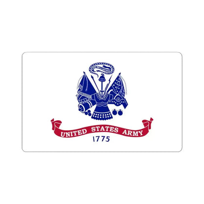 Flag of the United States Army unofficial proportions (United States) STICKER Vinyl Kiss-Cut Decal 4 Inch White - The Sticker Space