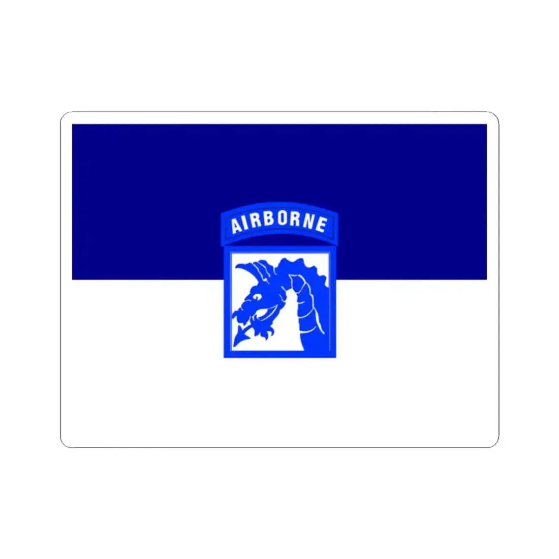 Flag of the United States Army XVIII Airborne Corps (United States) STICKER Vinyl Kiss-Cut Decal 2 Inch White - The Sticker Space