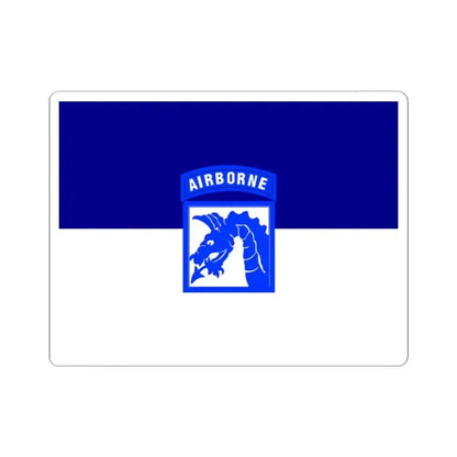 Flag of the United States Army XVIII Airborne Corps (United States) STICKER Vinyl Kiss-Cut Decal 2 Inch White - The Sticker Space