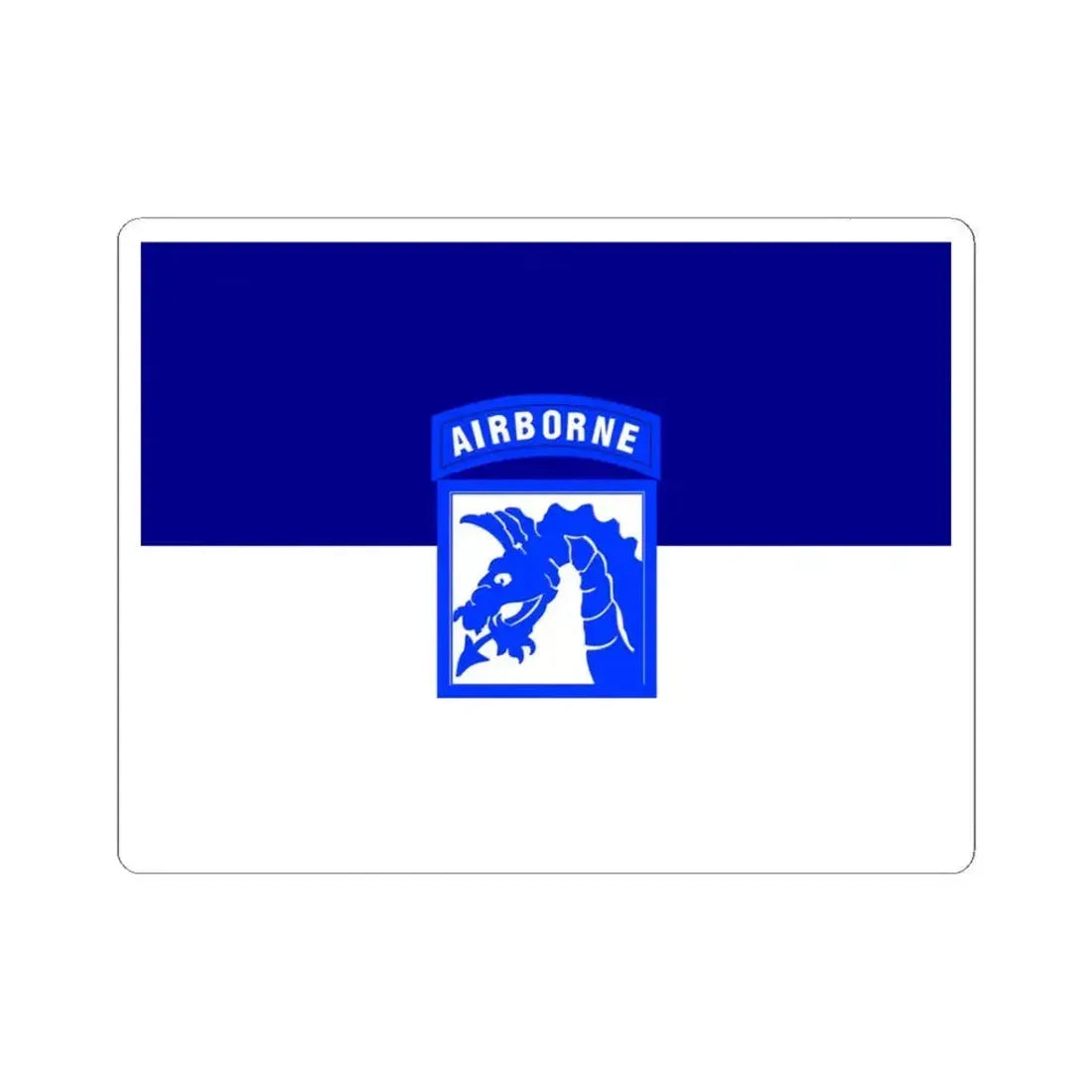 Flag of the United States Army XVIII Airborne Corps (United States) STICKER Vinyl Kiss-Cut Decal 3 Inch White - The Sticker Space