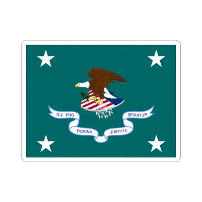 Flag of the United States Associate Attorney General (United States) STICKER Vinyl Kiss-Cut Decal 2 Inch White - The Sticker Space
