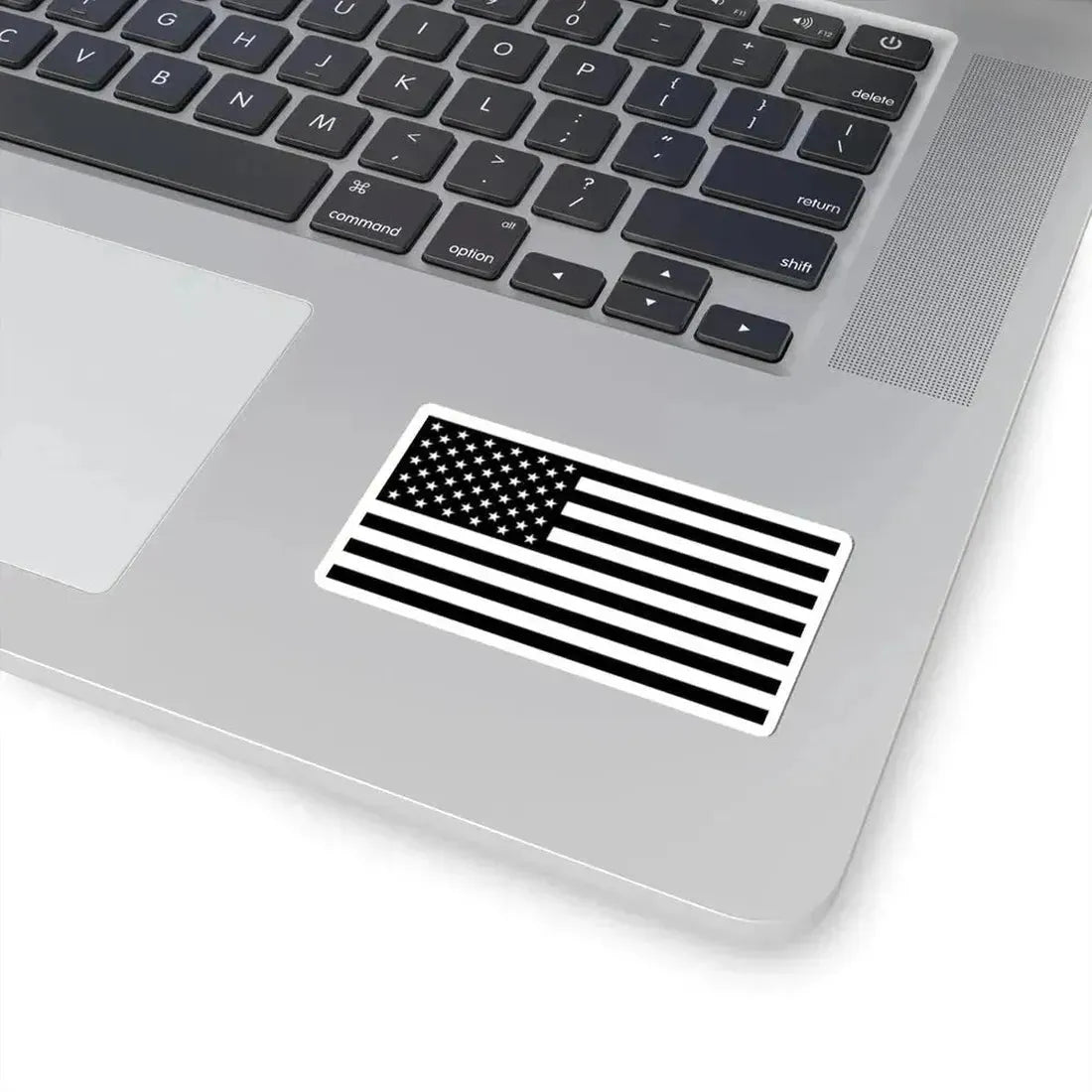 Flag of the United States black and white variant 1 (United States) STICKER Vinyl Kiss-Cut Decal - The Sticker Space