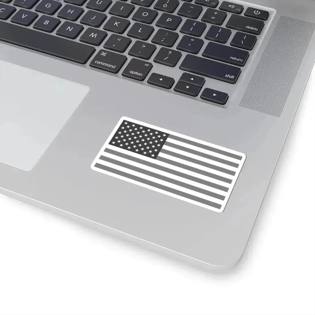 Flag of the United States black and white variant 2 (United States) STICKER Vinyl Kiss-Cut Decal - The Sticker Space