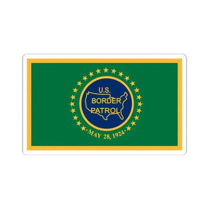 Flag of the United States Border Patrol (United States) STICKER Vinyl Kiss-Cut Decal 2 Inch White - The Sticker Space