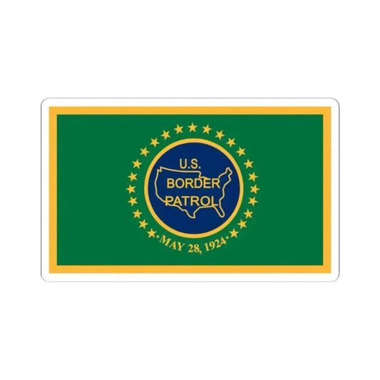 Flag of the United States Border Patrol (United States) STICKER Vinyl Kiss-Cut Decal 2 Inch White - The Sticker Space