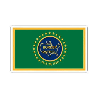 Flag of the United States Border Patrol (United States) STICKER Vinyl Kiss-Cut Decal 6 Inch White - The Sticker Space
