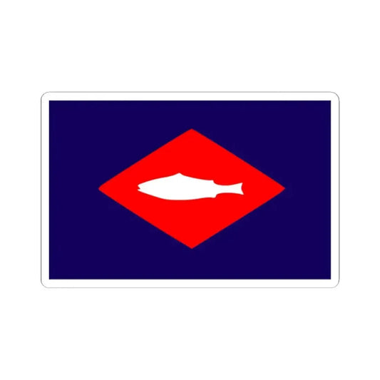 Flag of the United States Bureau of Fisheries (United States) STICKER Vinyl Kiss-Cut Decal 2 Inch White - The Sticker Space