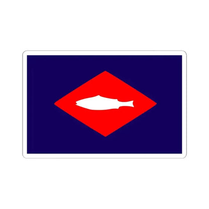 Flag of the United States Bureau of Fisheries (United States) STICKER Vinyl Kiss-Cut Decal 4 Inch White - The Sticker Space